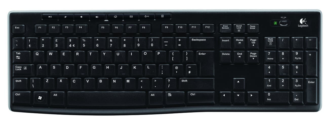 Logitech K270 Tam Boyutlu Kablosuz Türkçe Klavye-Siyah 920-003761
