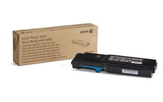 Xerox 106R02233 Phaser 6600/WC 6605 Yuksek Kap. Cyan Toner Kartusu 6000 Sayfa