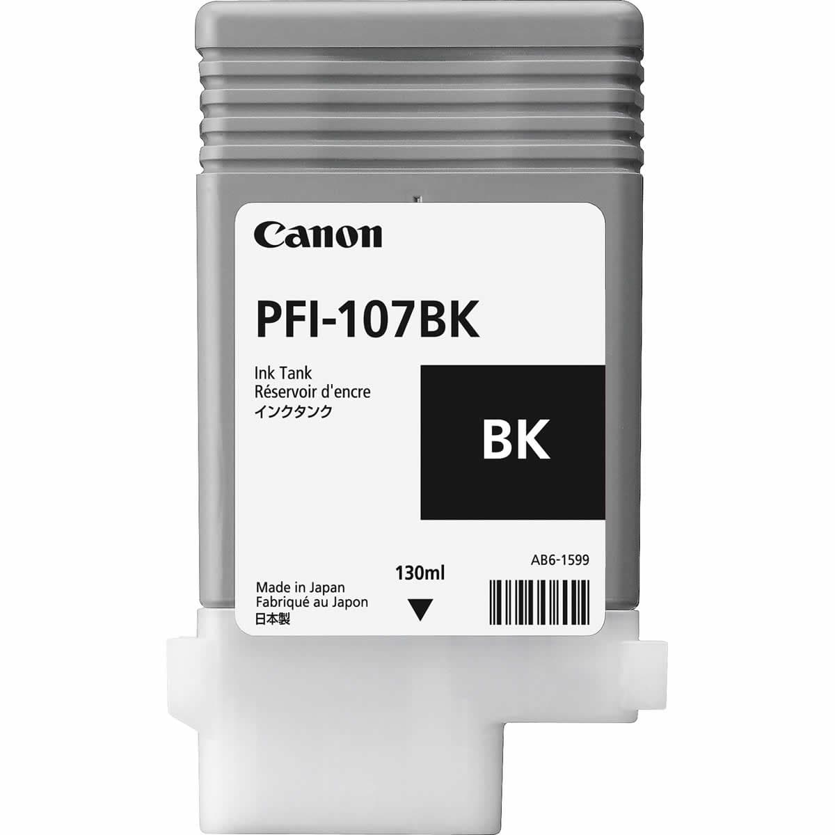 Canon 6705B001 PFI-107BK Siyah Kartus (130 ML)İpf 670/IPF 680/IPF 685/IPF770/IPF 780/IPF 785