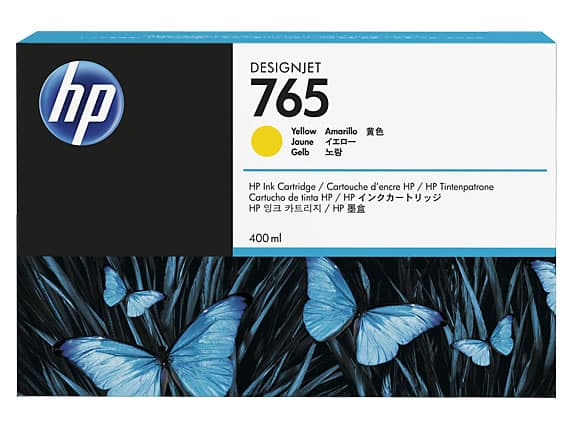 HP F9J50A (765) Sari 400 ML Genis Format Murekkep Kartusu