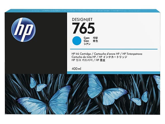 HP F9J52A (765) Camgobegi 400 ML Genis Format Murekkep Kartusu