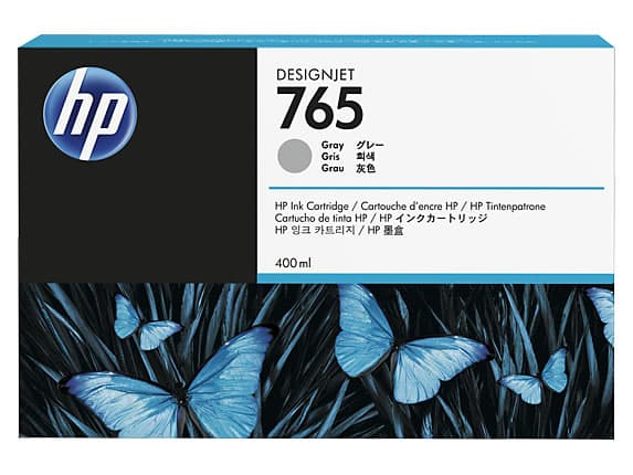 HP F9J53A (765) Gri 400 ML Genis Format Murekkep Kartusu