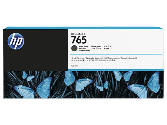 HP F9J55A (765) Mat Siyah 775 ML Genis Format Murekkep Kartusu