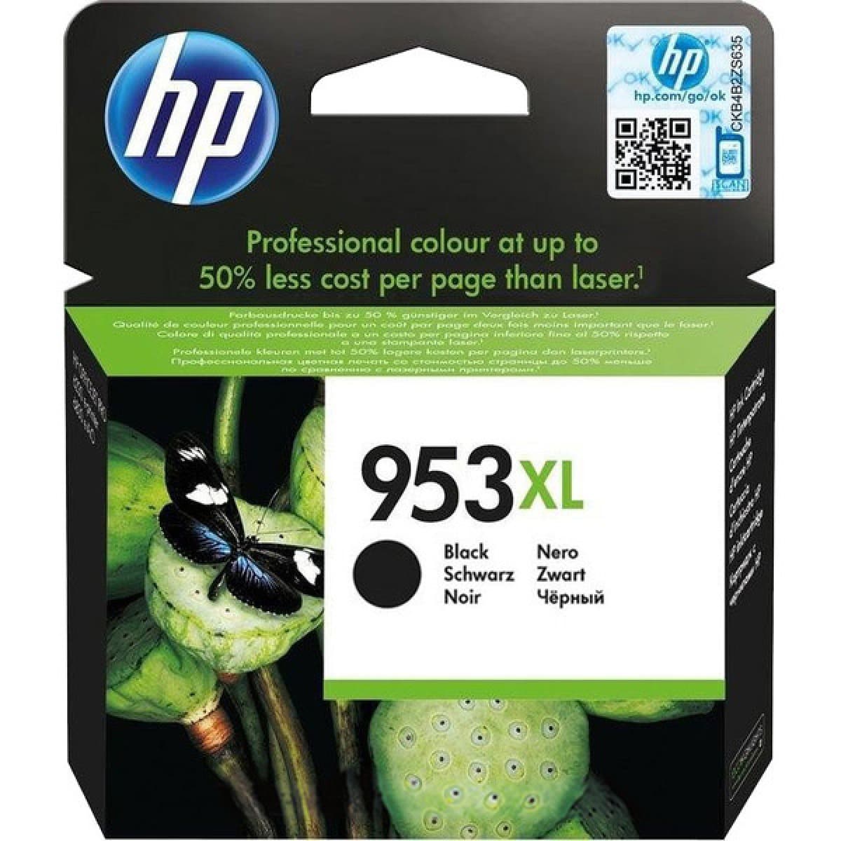 HP L0S70AE (953XL) Siyah Yuksek Kapasiteli Murekkep Kartusu 2.000 Sayfa