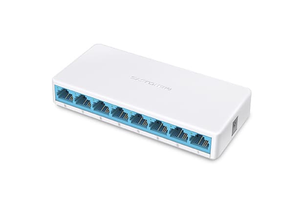 TP-Link Mercusys MS108 8 Port 10/100 Masaüstü Switch (Yönetilemez)