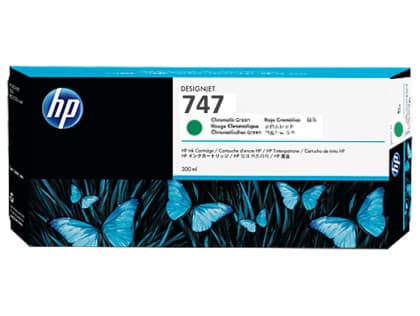 HP P2V84A (747) 300 ML Kromatik Yesil Genis Format Murekkep Kartus
