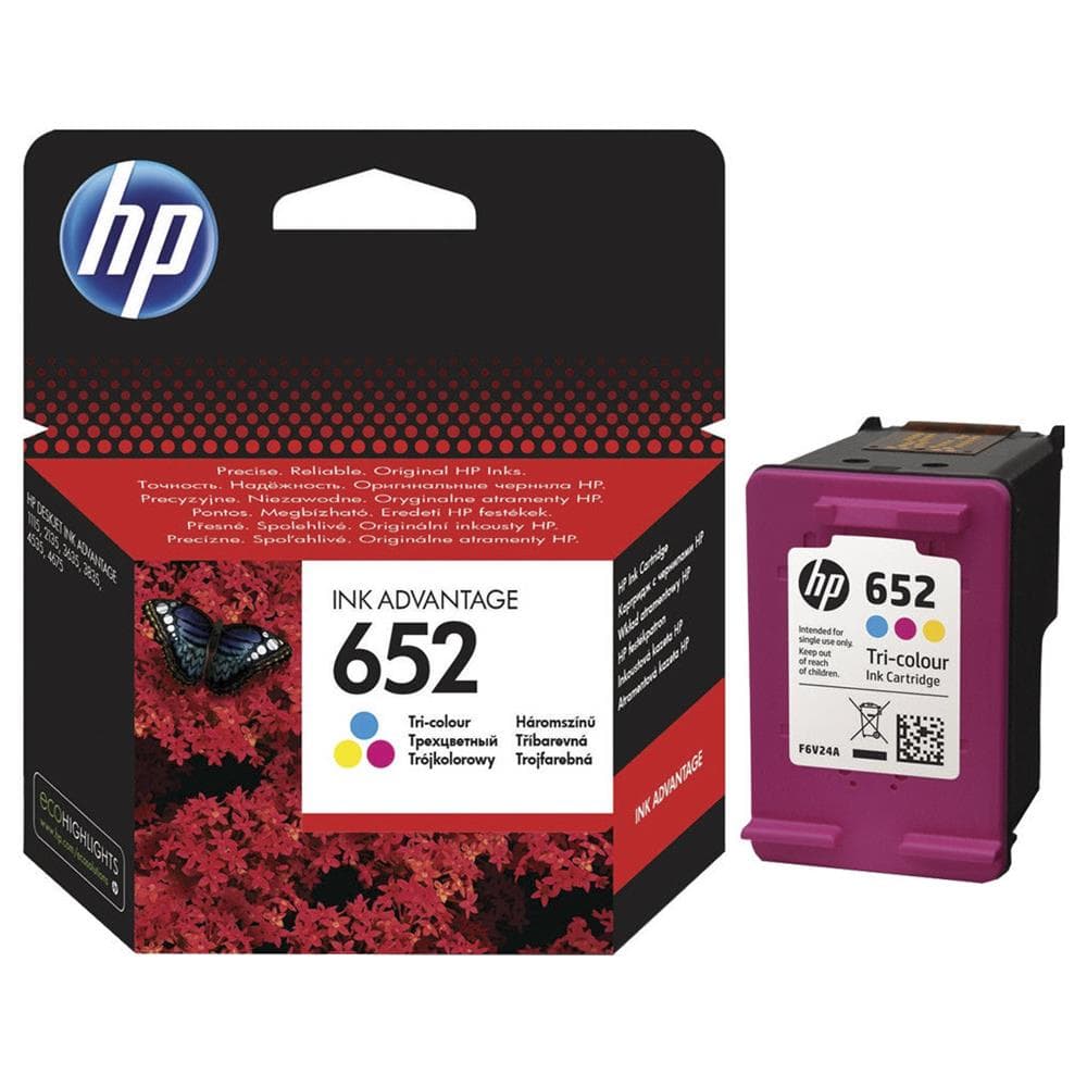 HP F6V24AE (652) Uc Renkli Murekkep Kartusu 200 Sayfa