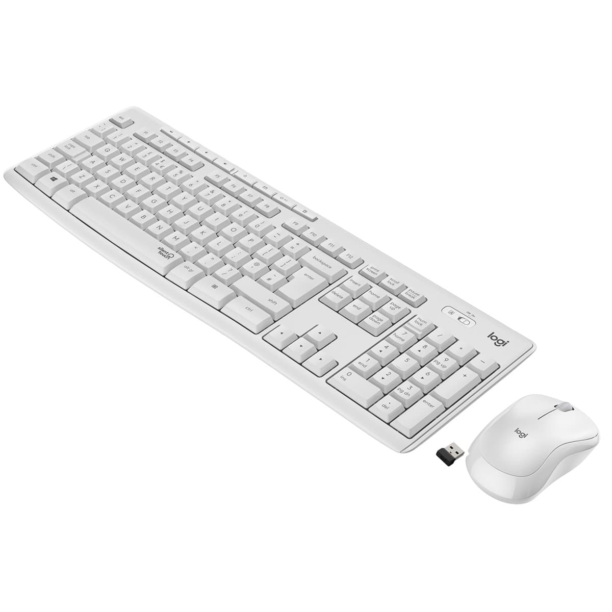 Logitech MK295 Sessiz Kablosuz Türkçe Q Klavye & Mouse Seti Beyaz 920-010089