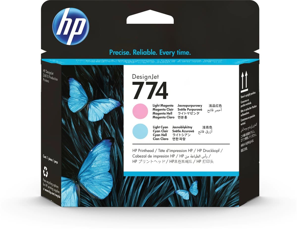 HP P2V98A (774) Açık Magenta/Açık Cam Göbeği Designjet Baski Kafasi