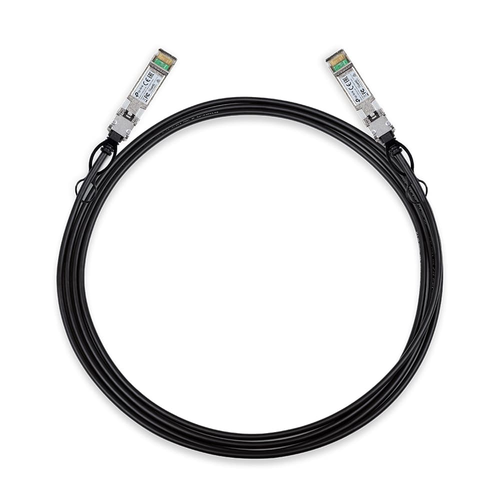 TP-Link Omada TL-SM5220-3M 3M Direct Attach SFP Cable for 10 Gigabit Connections Up To 1M Distance