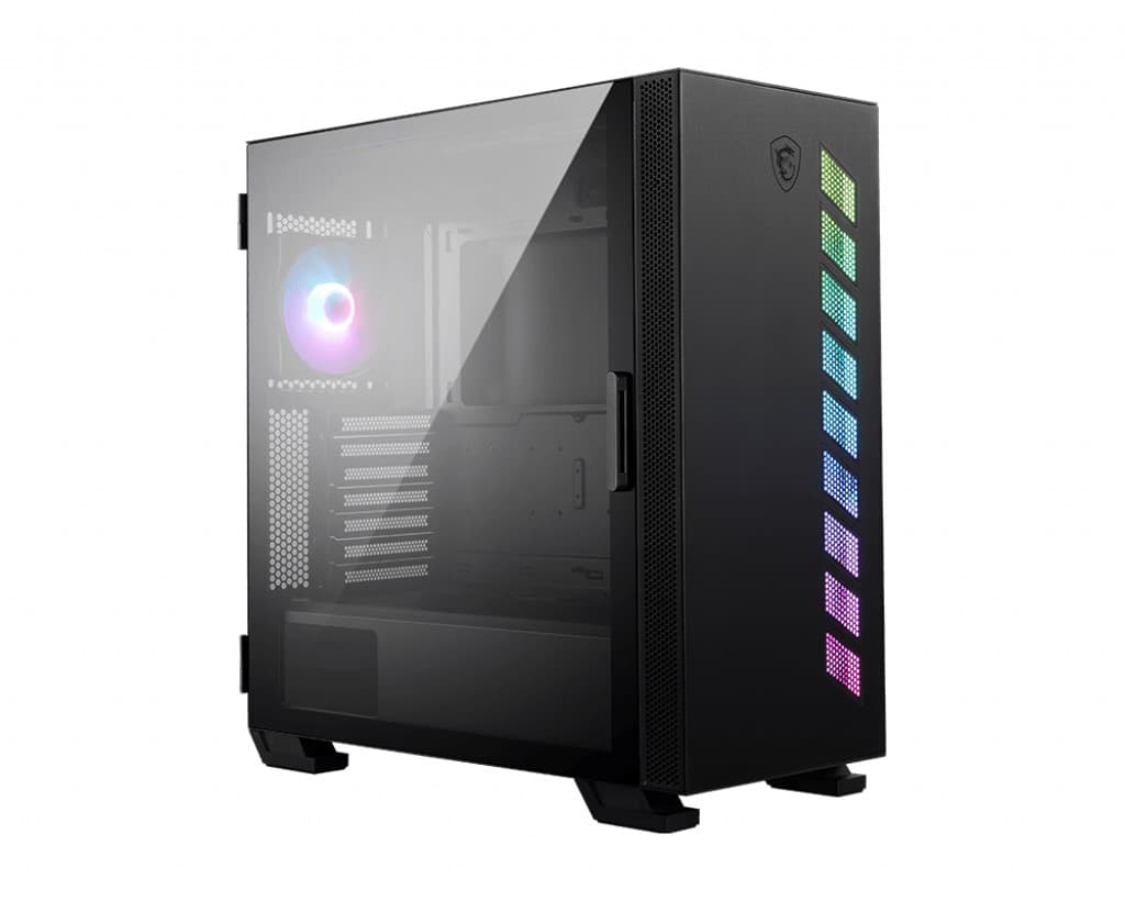 MSI Mag Vampiric 300R Lamine Temperli Cam 1 X A-RGB Fan 1 X 120MM Fan Eatx Gaming Bilgisayar Kasasi