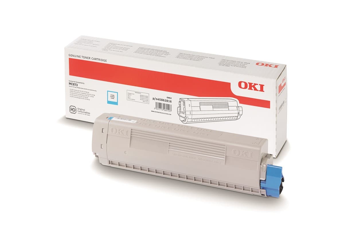 Oki 45862816 Mavi Toner-C MC873 MC883 10.000 Sayfa