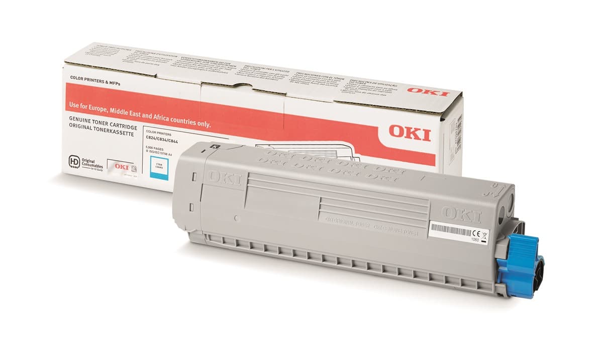 Oki 47095703 TONER-C-C824/C834/C844-5K Mavi Toner 5000 Sayfa