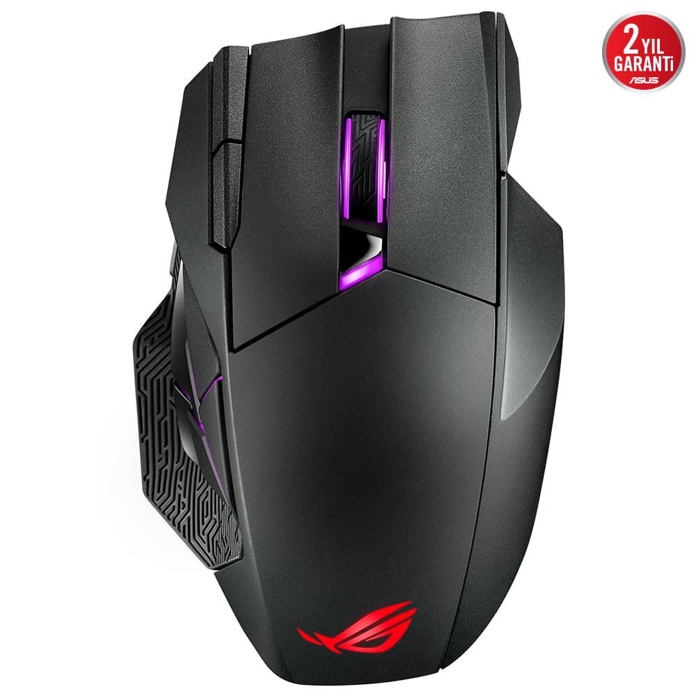 Asus Rog Spatha X Kablolu/Kablosuz Mmo Oyuncu Mouse Rog Micro Switch 12 Tuş 18000 DPI Lazer Sensör Aura Sync RGB