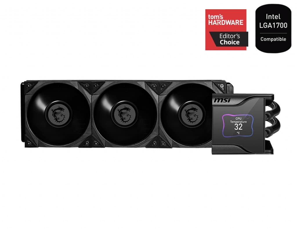 MSI Meg Coreliquid S360 360 MM Silent ARGB 2.4 LCD Ekranli Sivi İşlemci Soğutucusu