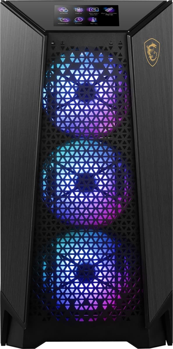 MSI Meg Prospect 700R Temperli Cam 4 X140MM A-RGB Dokunmatik IPS Panel E-ATX Gaming Bilgisayar Kasasi