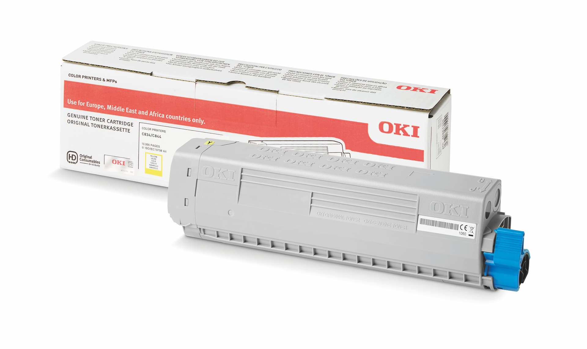 Oki 46861305 TONER-Y-C834/C844-10K Sari Toner 10.000 Sayfa