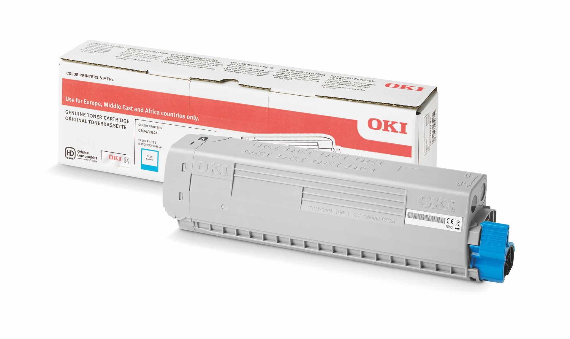 Oki 46861307 TONER-C-C834/C844-10K Mavi Toner 10.000 Sayfa