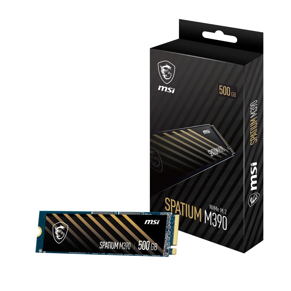 MSI SSD Bulk Spatium M390 NVME M.2 500GB R:3300 W:2300 Bulk