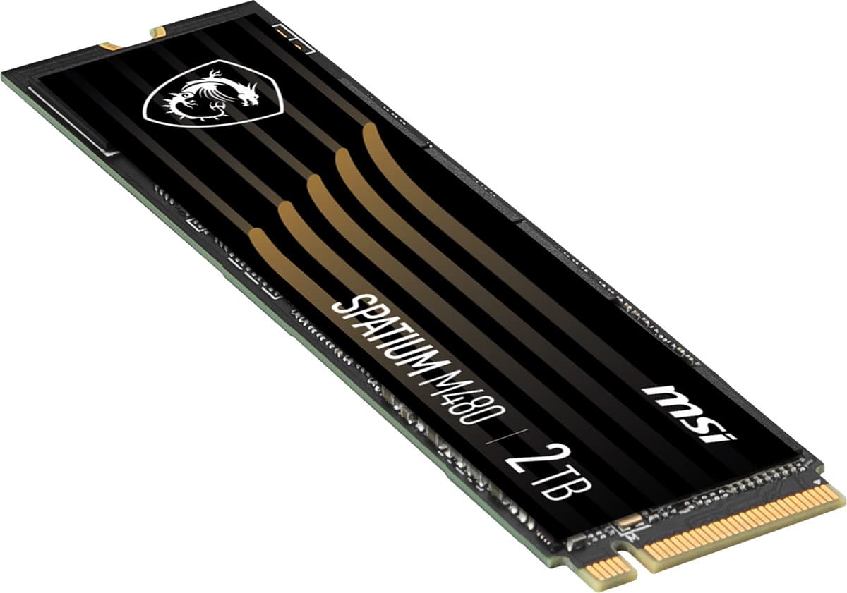 MSI SSD Spatium M480 PRO PCIE 4.0 NVME M.2 2TB R:7400 W:7000
