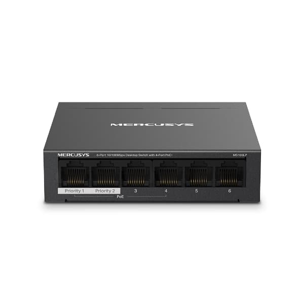 TP-Link Mercusys MS106LP 4 Port 10/100 Masaüstü Switch (Yönetilemez)