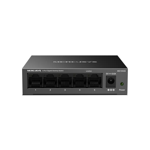 TP-Link Mercusys MS105GS 5PORT 10/100/1000 Masaüstü Switch (Yönetilemez)