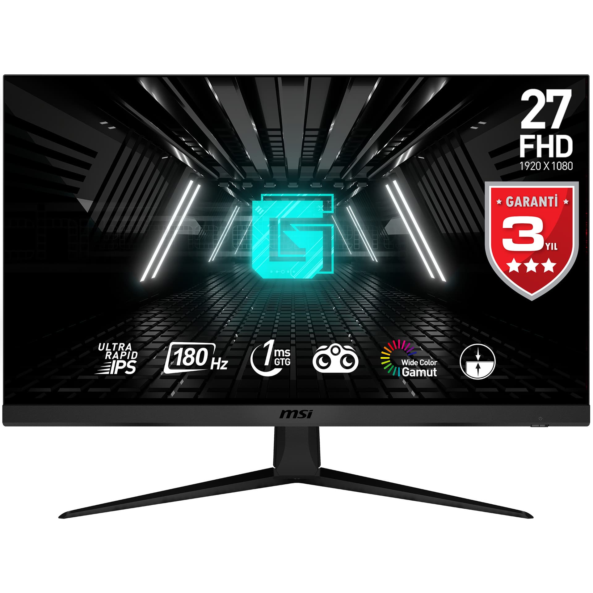 MSI 27 G2712F 1920x1080 (FHD) 16:9 FLAT ULTRA RAPID IPS 180HZ 1MS ADAPTIVE-SYNC GAMING MONITOR