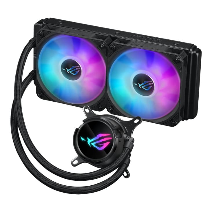 Asus Rog Strix LC III 240 ARGB Aura Sync RGB 120MM*2 Adreslenebilir RGB Fan CPU Sivi Soğutucusu 6 Yil Garanti