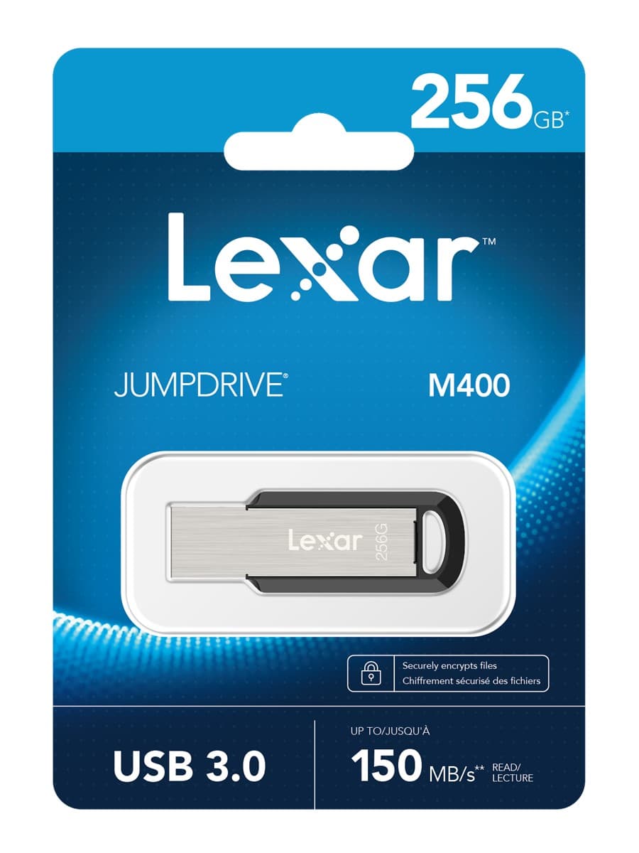 Lexar 256GB LJDM400256G-BNBNG USB Bellek Jumpdrive M400 256GB USB 3.0 Flash Drive Up To 150MB/S