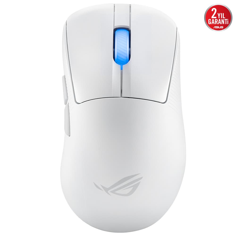 Asus Rog Keris II Wireless Ace Oyuncu Mouse 42000 DPI 750 IPS Optik Sensör Aura Sync RGB Beyaz