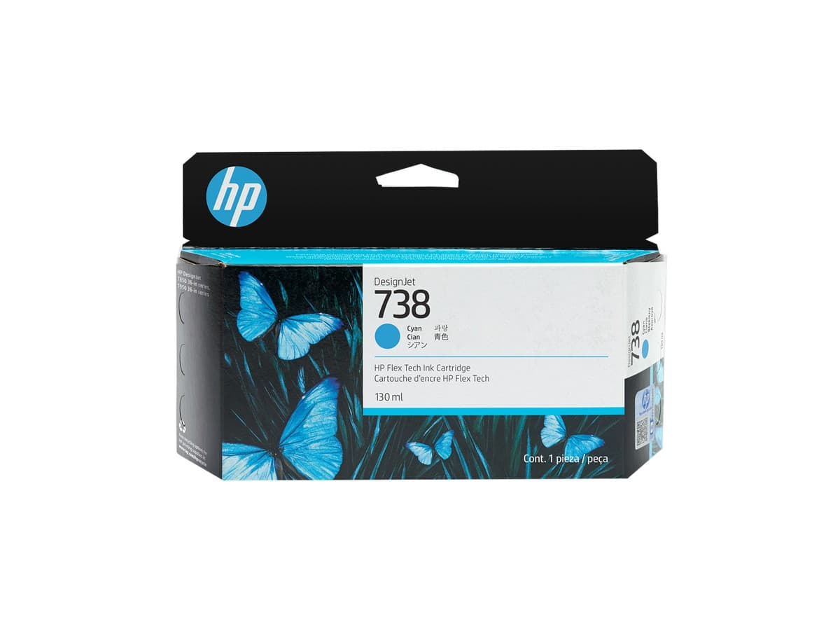 HP 498N5A (738) Cyan Designjet İnk 130 ML