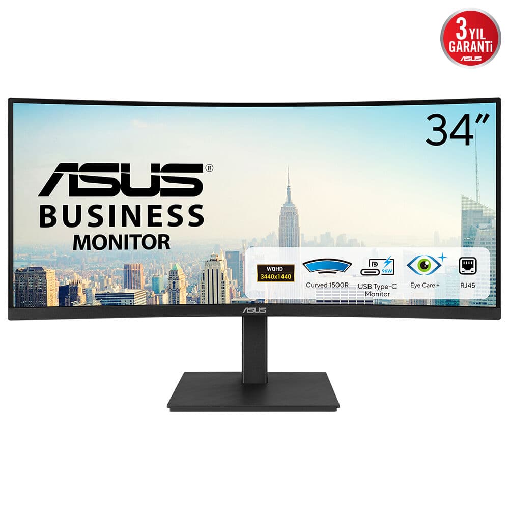 Asus Kurumsal VA34VCPSR 34 VA Kavisli FR
