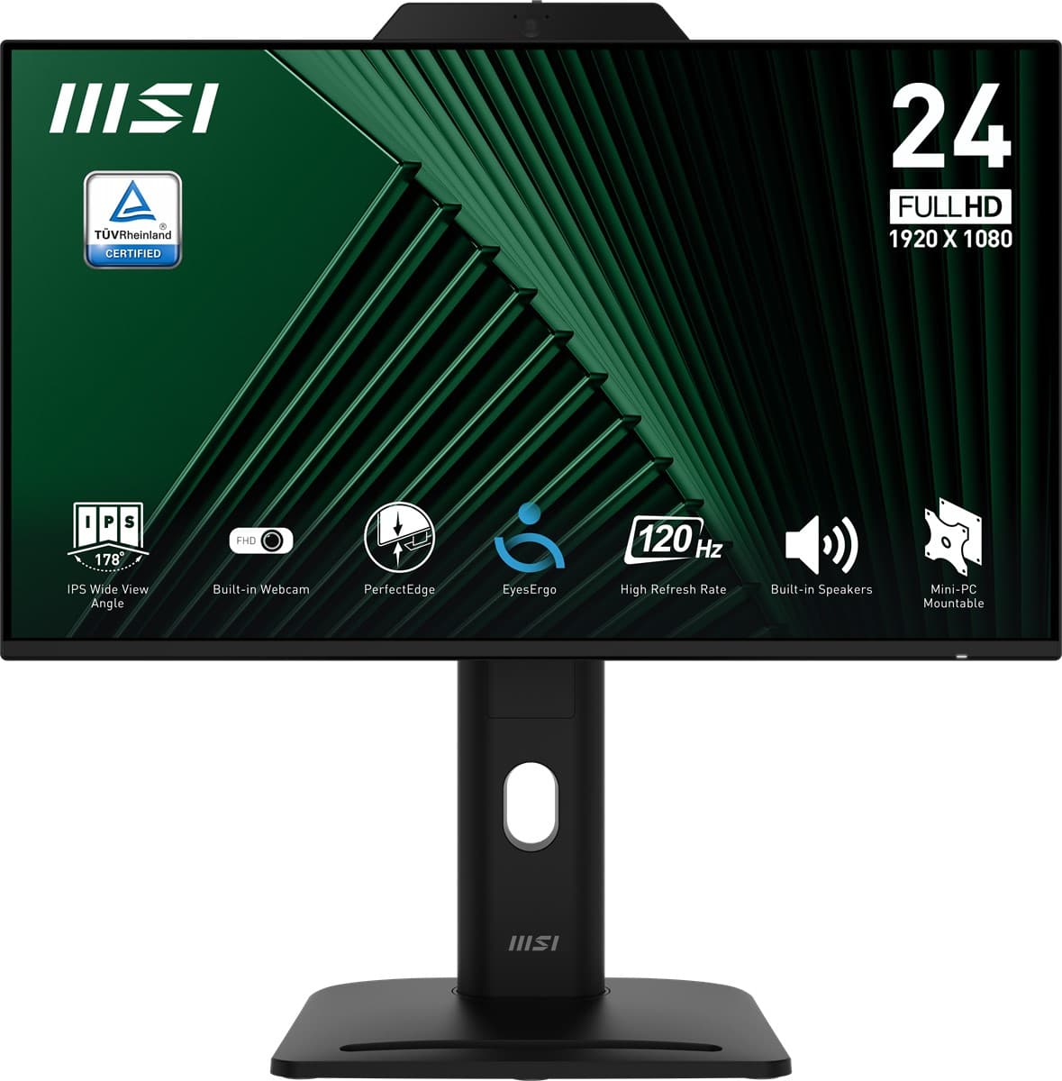 MSI 23.8 PRO MP242PMG 1920x1080 (FHD) FLAT IPS 120HZ 1MS ADAPTIVE-SYNC PIVOT MONITOR