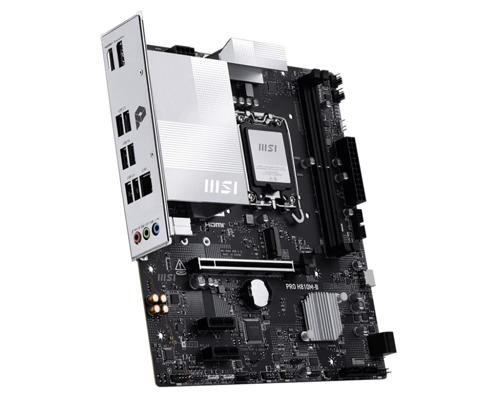 MSI MB PRO H810M-B Soket 1851 DDR5 6500 MHZ(Oc) 1XM.2 USB 10GBPS HDMI DP 2.5G LAN Matx