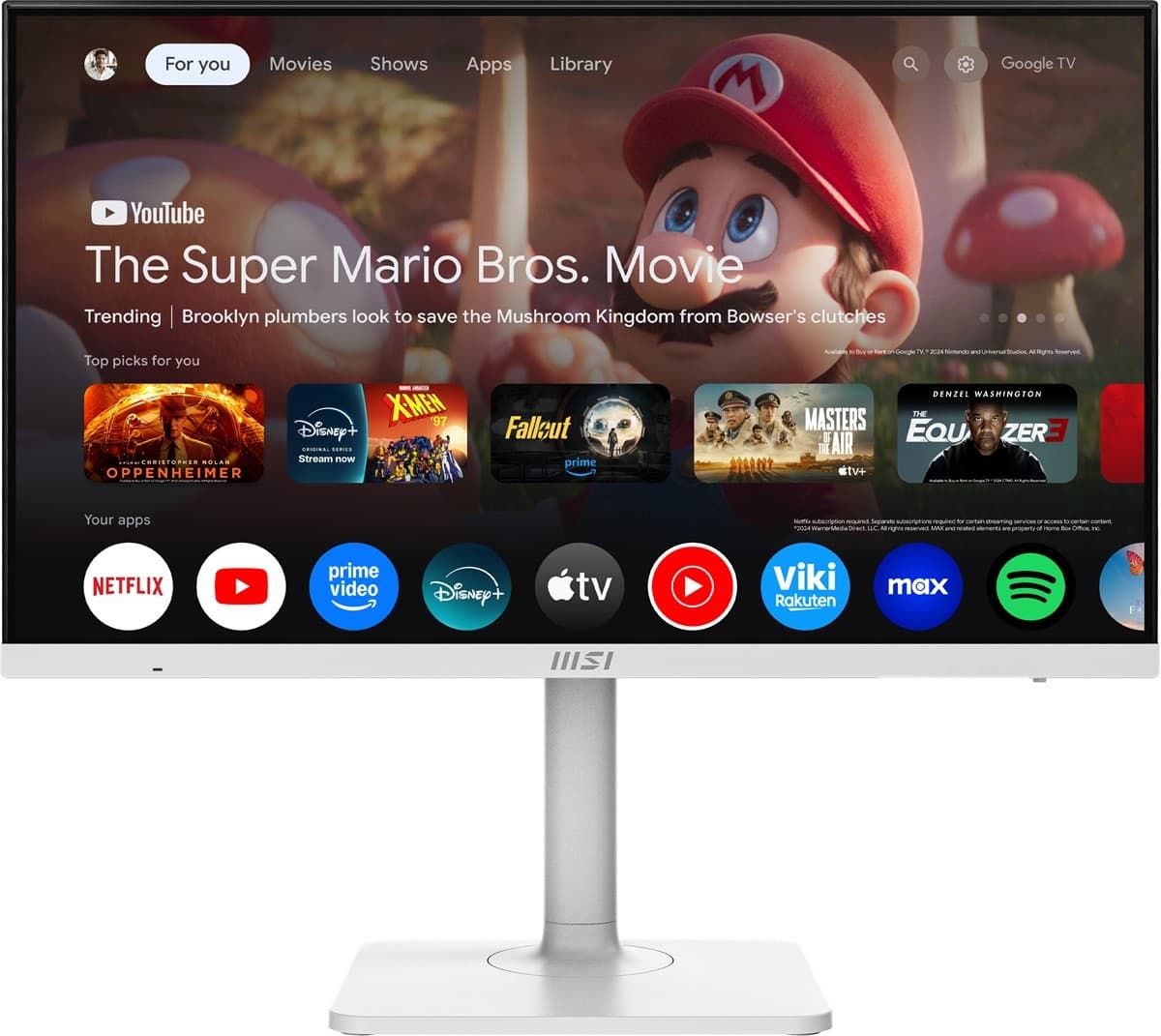 MSI 27 MODERN MD272UPSW 3840x2160 (UHD) 16:9 FLAT IPS 60HZ 4MS (GtG) ADAPTIVE-SYNC PIVOT BEYAZ MONITOR