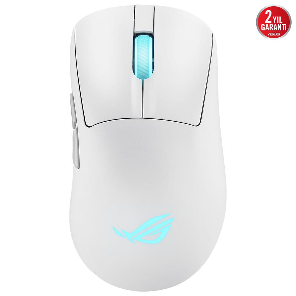 Asus P722 Rog Keris II Origin Oyuncu Mouse Optik Sensör Aura Sync RGB Beyaz