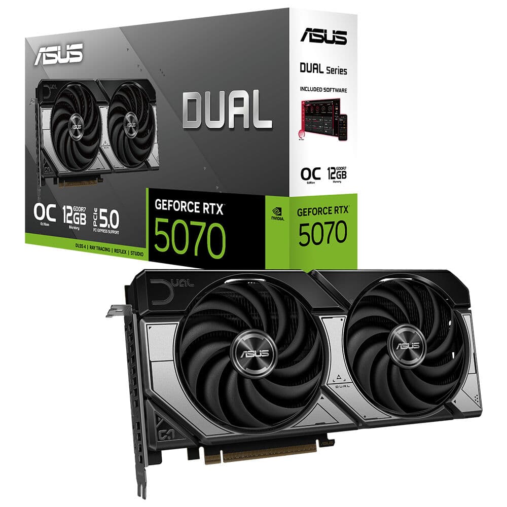 ASUS VGA DUAL-RTX 5070-O12G-NVIDIA-GEFORCE-RTX 5070-12GB GDDR7-192bit--2xHDMI-3xDP-DLSS4 EKRAN KARTI
