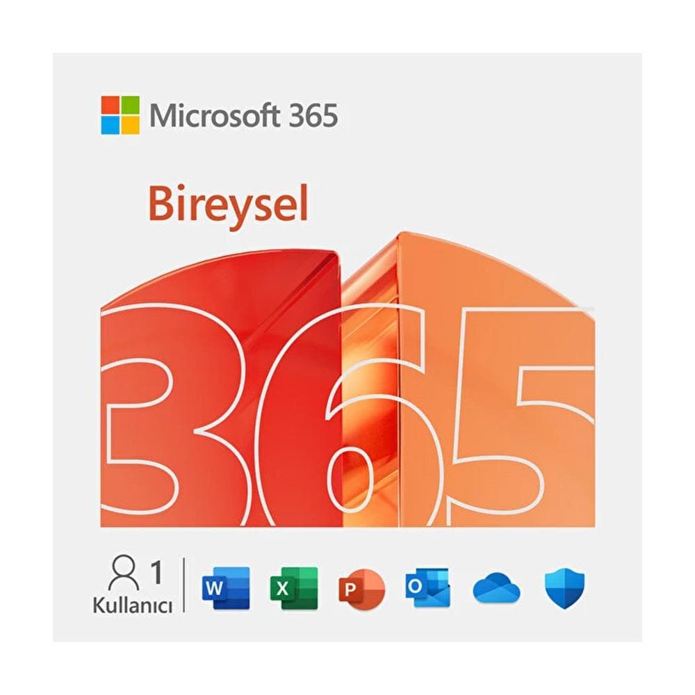 Microsoft 365 Bireysel 32/64BIT Turkce-İngilizce Elektronik Lisans 1 Yil EP2-32317