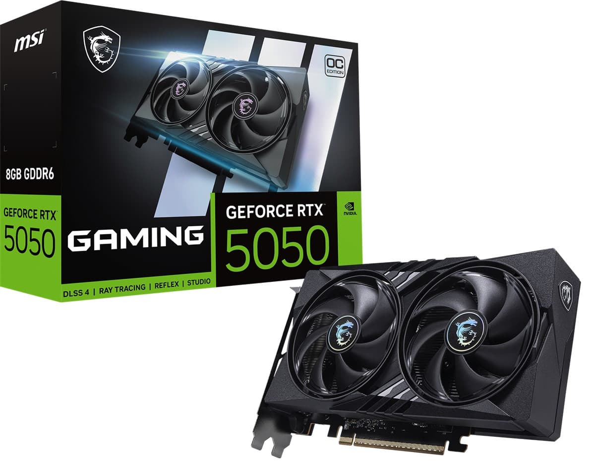MSI VGA Geforce RTX 5050 8G Gaming Oc RTX 5050 8GB GDDR6 128B DX12 PCIE 5.0 X16 (3XDP 1XHDMI)