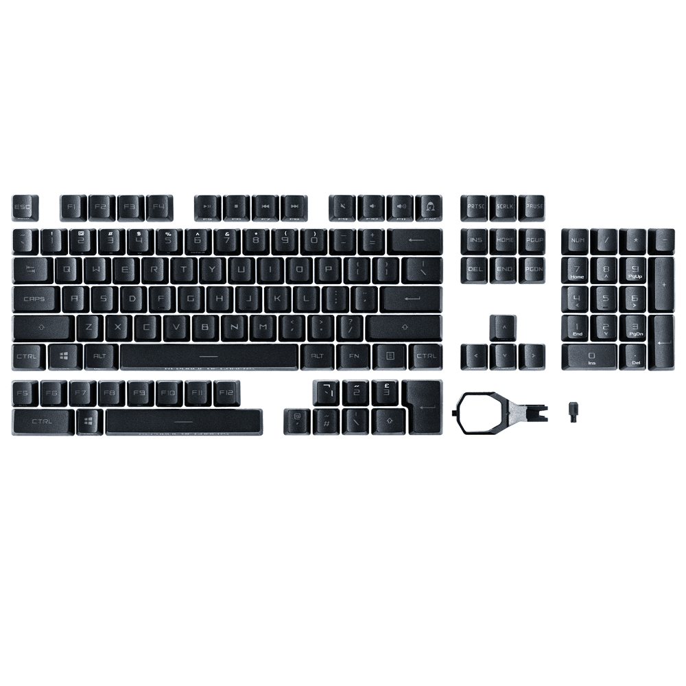Asus AC04 Rog PBT Doubleshot Keycap Set for Rog RX Switches