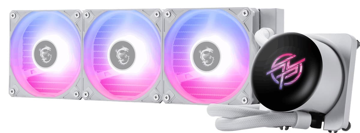 MSI MPG Coreliquid P13 360 White 360 MM Beyaz ARGB GEN2 2.1 LCD Ekranli Sivi İşlemci Soğutucusu
