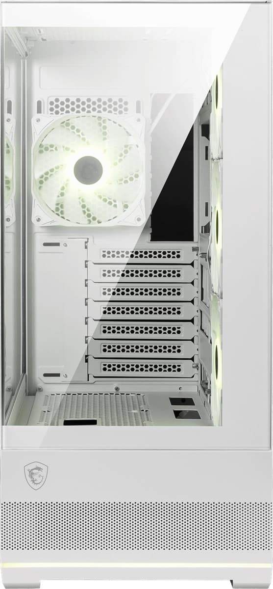 MSI Mag Pano 110R PZ White Temperli Cam 3X120MM 1X120MM ARGB Fan ATX Beyaz Panoramik Gaming Bilgisayar Kasasi