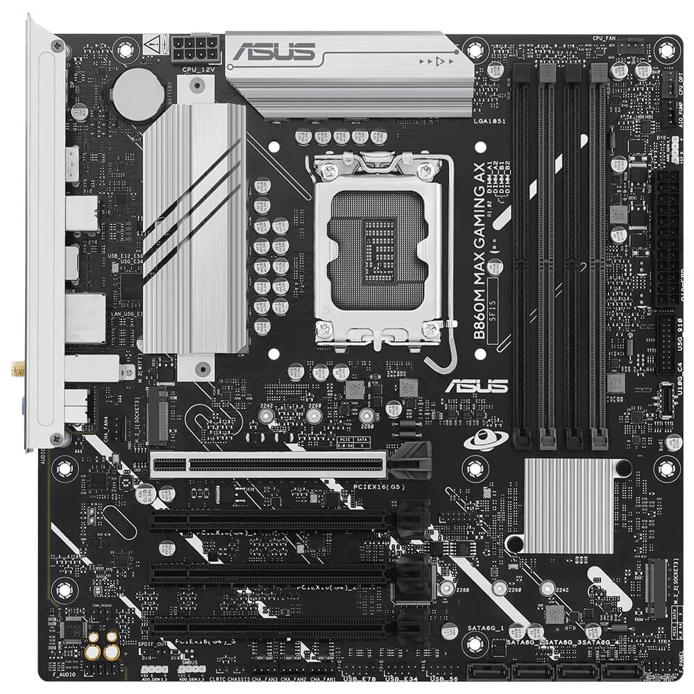 Asus B860M MAX Gaming AX İntel B860 LGA1