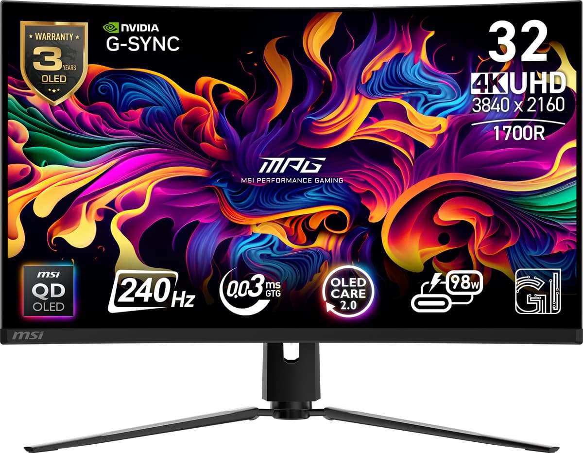 31.5 MSI MPG 321CURX QD-OLED Monitor