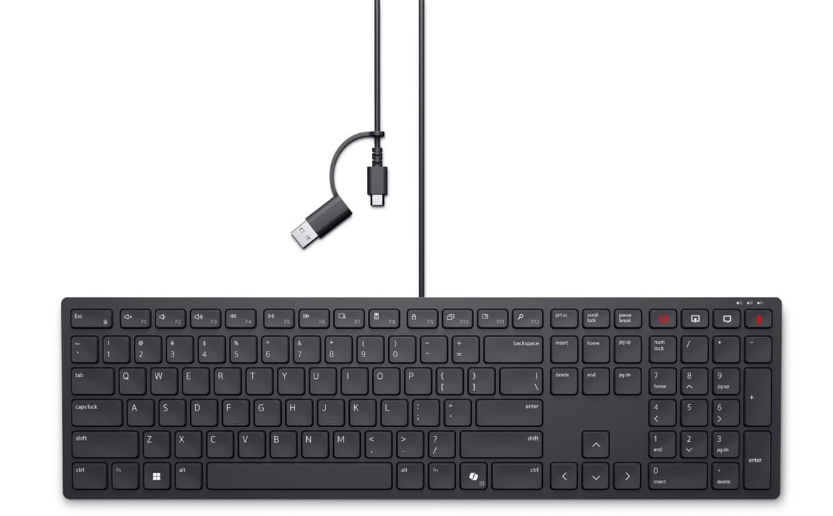 Dell KB525C PRO Kablolu İs Birligi Klavyesi TR Qwerty 580-BBSW