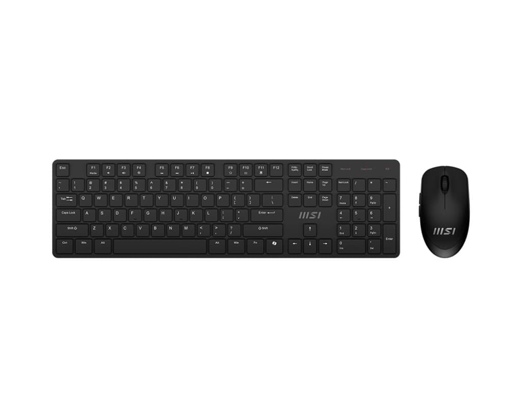 MSI GG FORGE K200 W COMBO TR 2.4GHz WIRELESS, 600mAH Lithium battery. Mouse; Pixart Optical Sensor, 1600 DPI