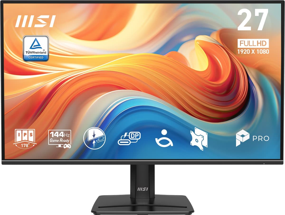 MSI 27 PRO MP272 E14C 1920x1080 16:9 FLAT IPS 144Hz 1MS (MPRT) FREESYNC MONITOR