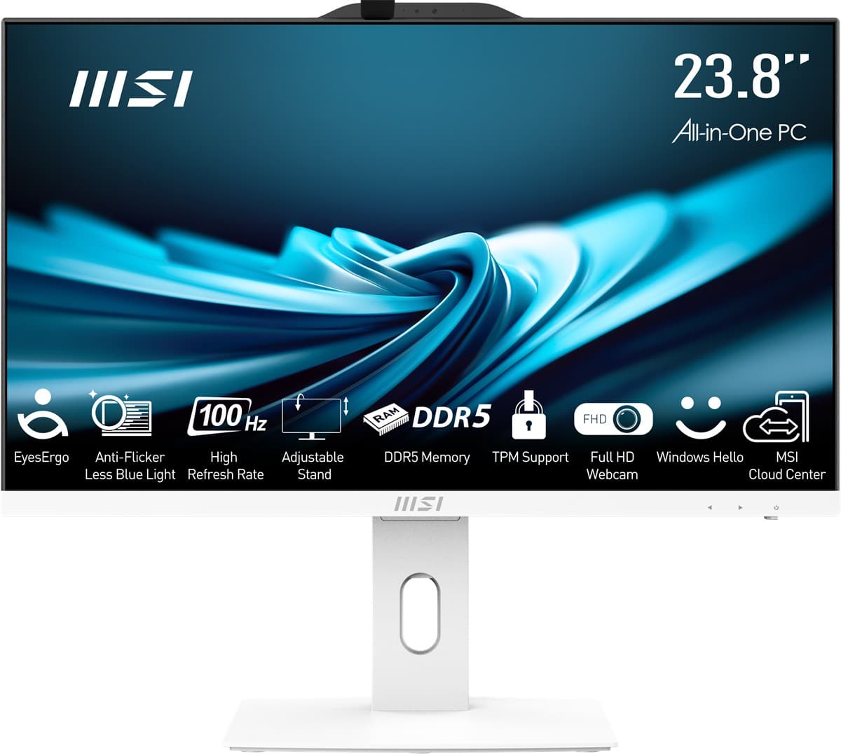 MSI PRO AP242P 14M-1201EU 23.8 FHD 16:9 (1920X1080) I5-14400 16GB DDR5 512GB SSD Fdos Beyaz Aio PC
