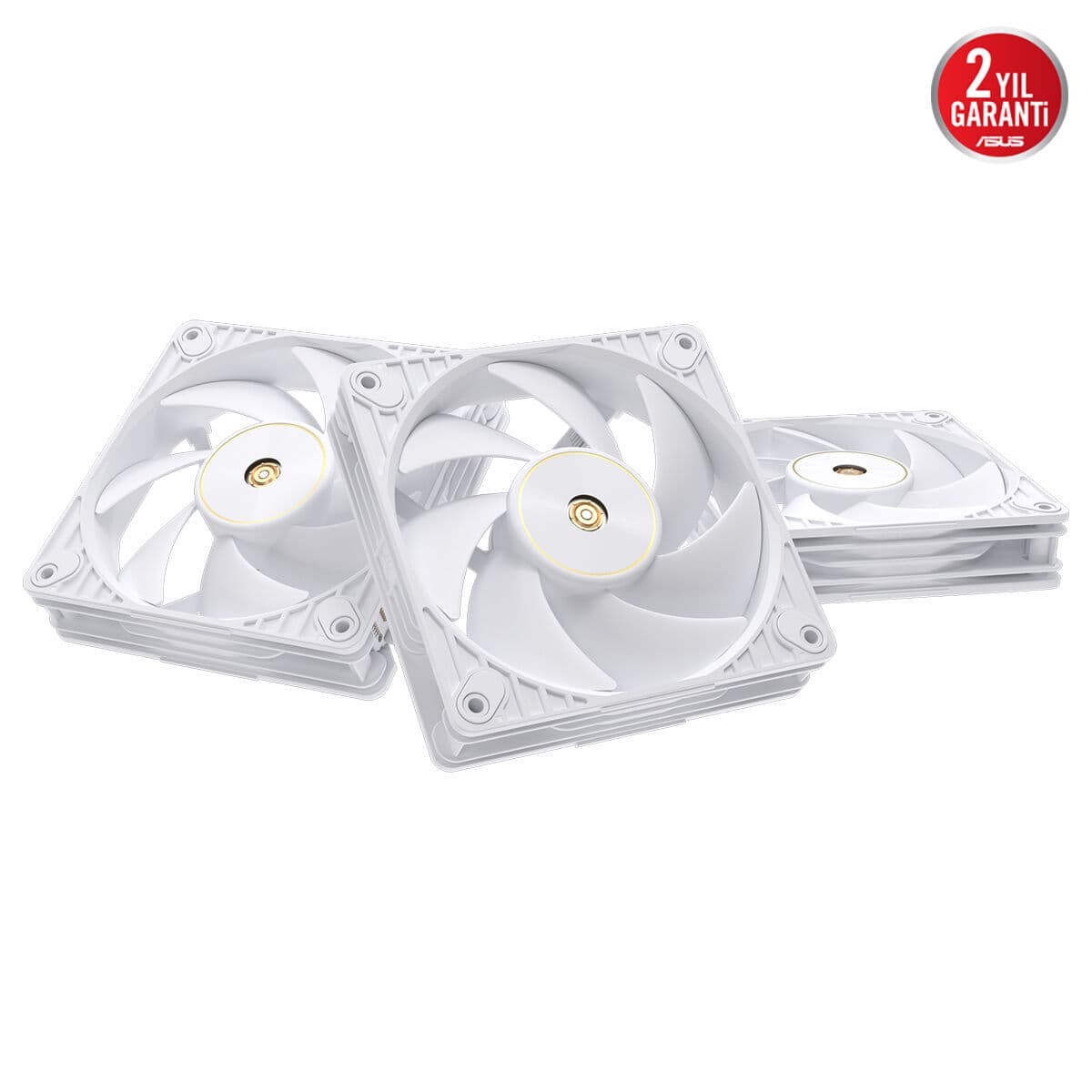 Asus Proart PF120 Fan PWM White 3IN1 Soğutucu Kasa Radyatör Fani Beyaz