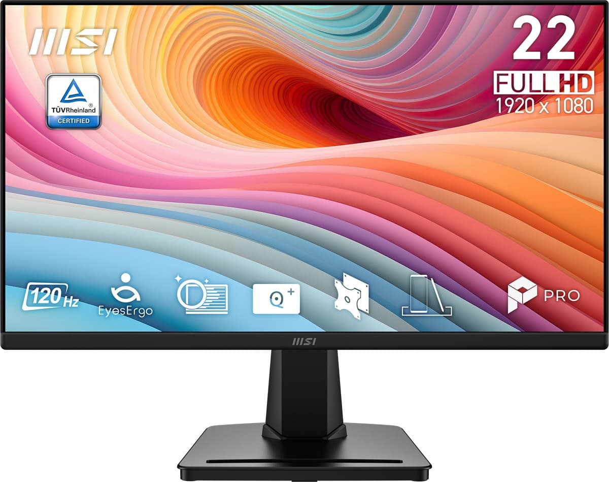 MSI 21.45 PRO MP225 E12VL 1920x1080 (FHD) 16:9 FLAT VA 120HZ 1MS (MPRT) ADAPTIVE-SYNC MONITOR